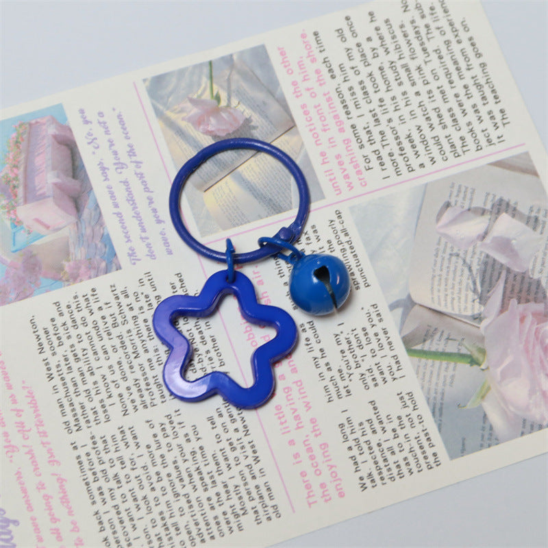 Wholesale Acrylic colorful five-pointed star key chain